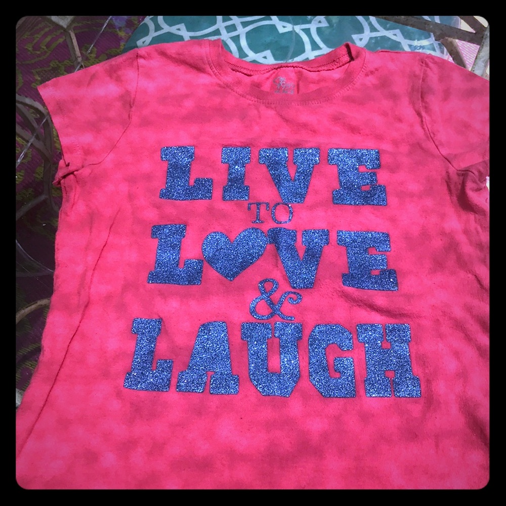 I’m selling a pink and blue shirt!